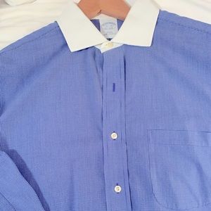 Brooks Brothers White Collar Dress Shirt